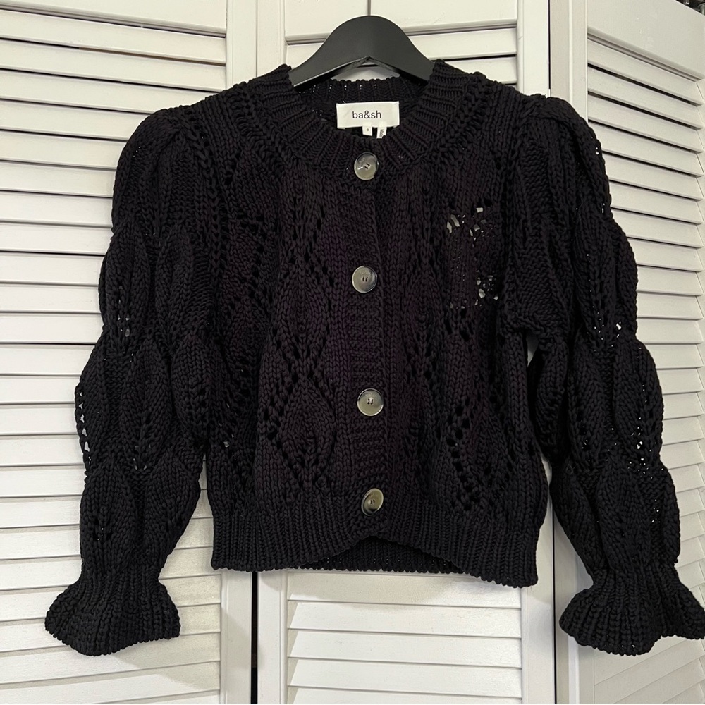 Ba&sh Sennay Cardigan NWT Black